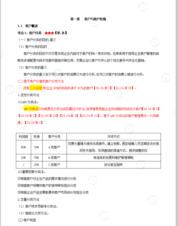 山东省自考会展经济与管理专业会展客户关系管理考试高频考点